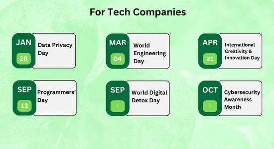 Tech Company Calendar 2025